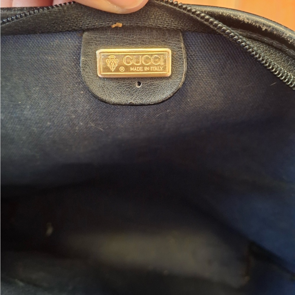 Gucci Black Women's Bag with Gold Details